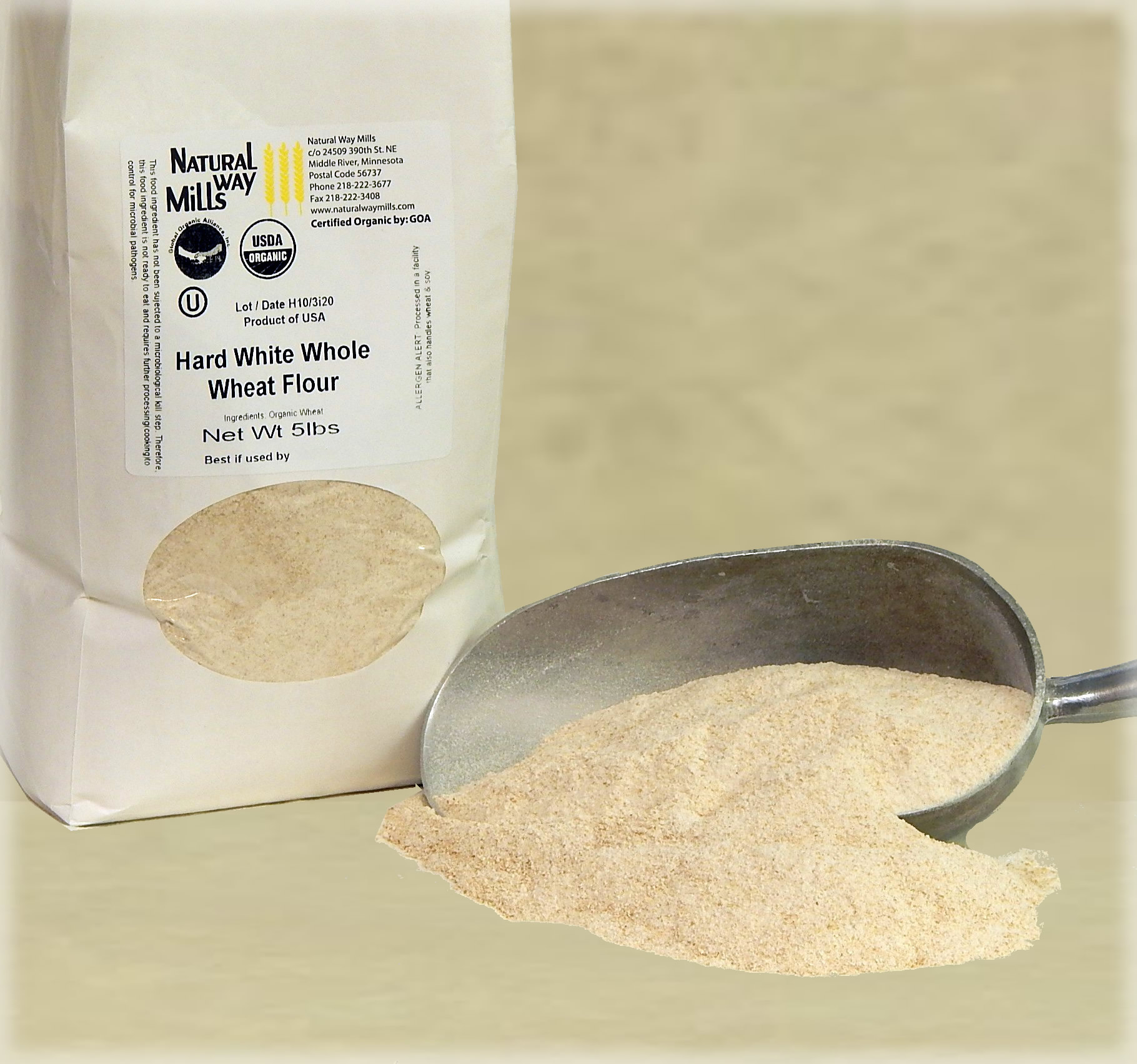 Organic Hard White Whole Wheat Flour