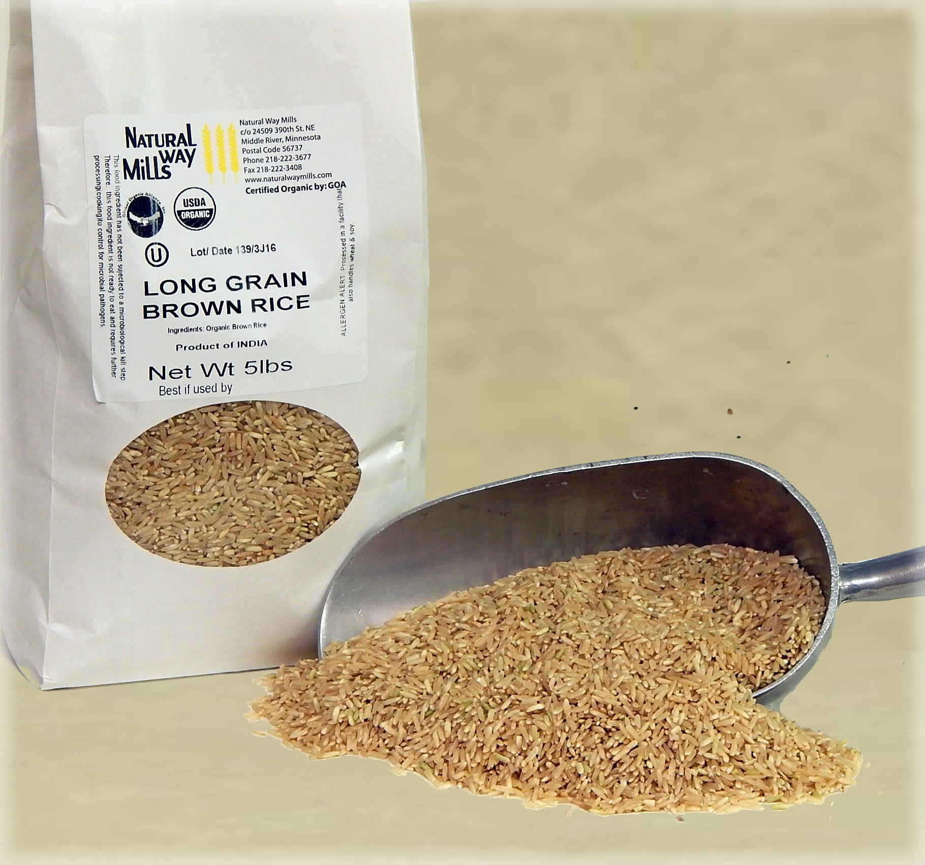 Organic Long Grain Brown Rice