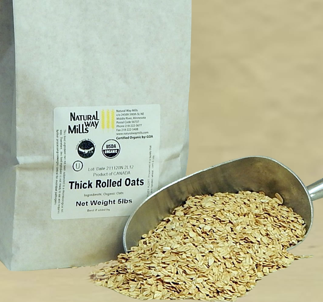 Organic Thick Rolled Oats, Bulk