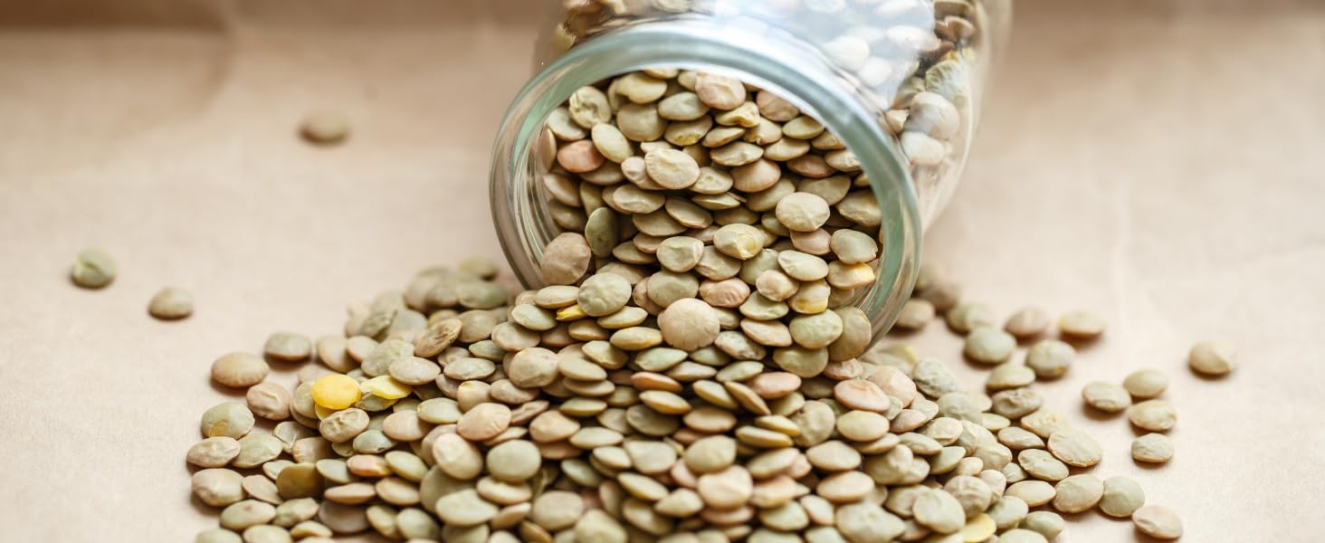 Organic Green Lentils - 5lbs