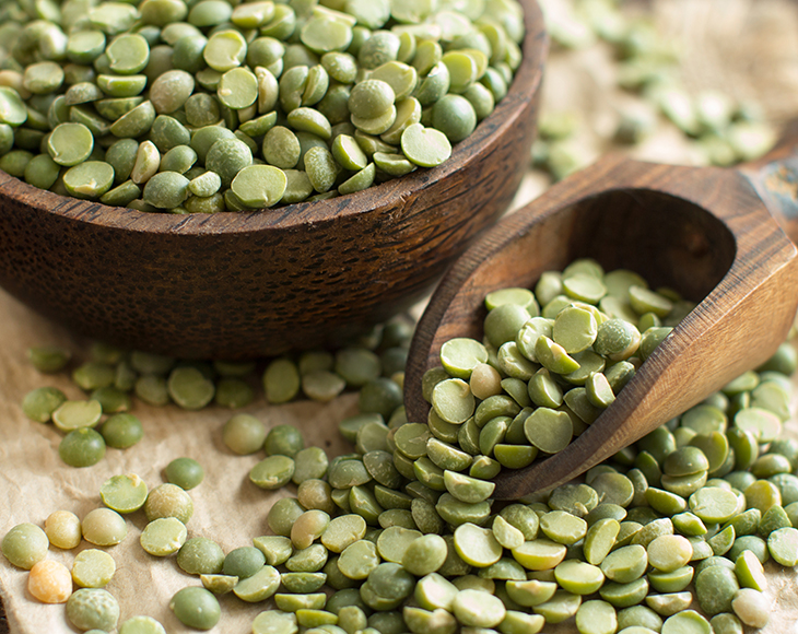 Organic Green Split Peas - 5lbs